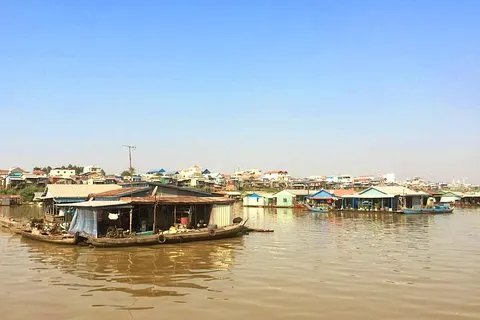Ilha Oudong e Koh Chen - cruzeiro e passeio de dia inteiro com guia que fala inglês