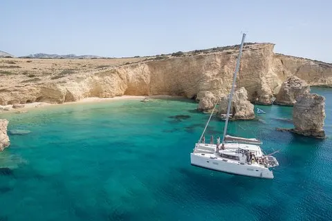 Catamarã Compartilhado Cruzeiro de dia All inclusive para Naxos ou Paros