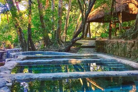 Shaded Hot Spring, Massage en Mex Grill in Puerto Vallarta