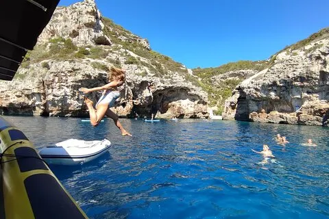 Blue Cave & Hvar, 5 øer speed båd tur, luksus sæder i skyggen