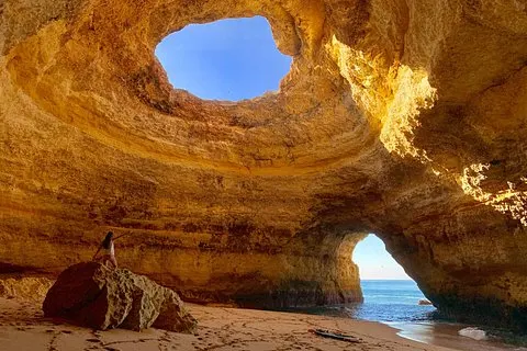 Benagil Kayak Visite Guidée Plages Secrètes et Grottes 2h