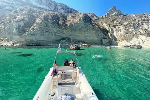 Boottocht Sella del Diavolo: 4 zwemstops, snorkelen, Prosecco