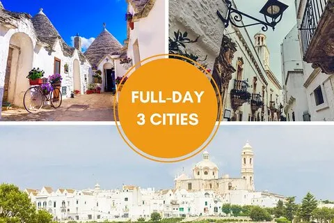 Alberobello, Martina Franca og Locorotondo guidet tur fra Bari