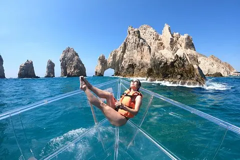 Visite de l'Arc de Cabo San Lucas dans un bateau en verre transparent | voooya