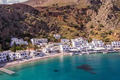 Loutro et plage d'eau douce de Réthymnon