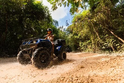 Cancun ATV Jungle Adventure, tyroliennes, dégustation de cénotes et de tequila