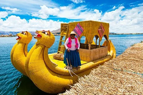 Halve dagtour Uros drijvende eilanden Puno