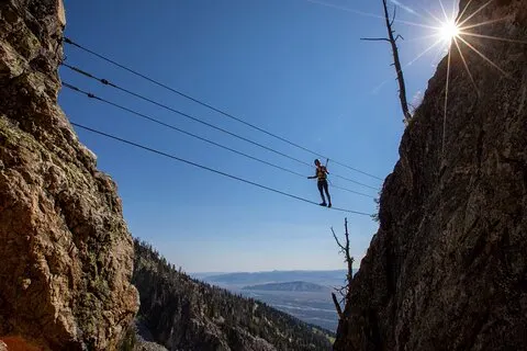 Via Ferrata Aventure au complexe touristique Jackson Hole Mountain