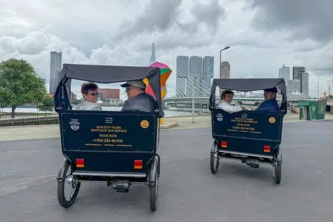 Visite privée de Rotterdam en pédicab/Rickshaw avec un Guide local