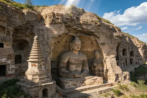 Visite privée de Datong: Merveilles du temple suspendu et grottes de Yungang