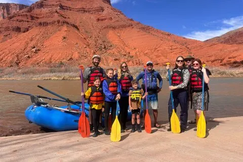 Excursion de rafting d'une demi-journée de Moab Rivertrippers - Rivière Colorado ~ AMUSANT !