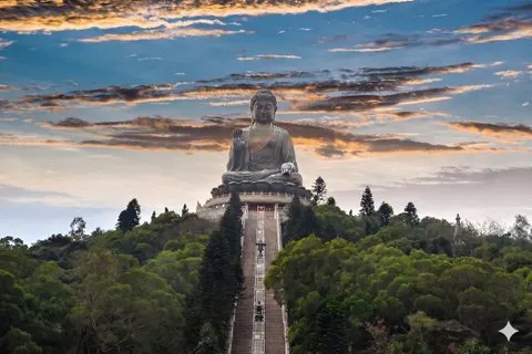 Téléphérique, Grand Bouddha, Monastère, Village de pêcheurs et au-delà