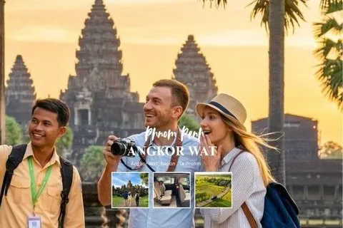 Viagem de um dia de Angkor Wat, Bayon & Ta Prohm