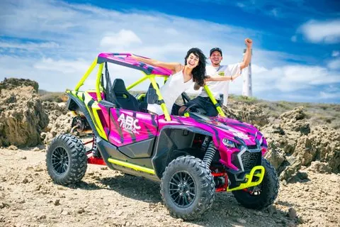 Traslado en jeep de Aruba UTV Adventure a la piscina natural