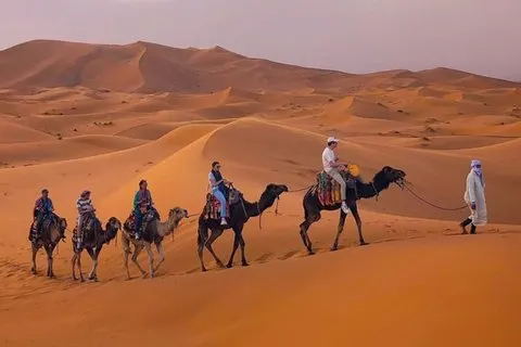 Desde Merzouga : 2 - Noches En Campamento De Lujo con Camello Trek & Cena. | Voooya.com