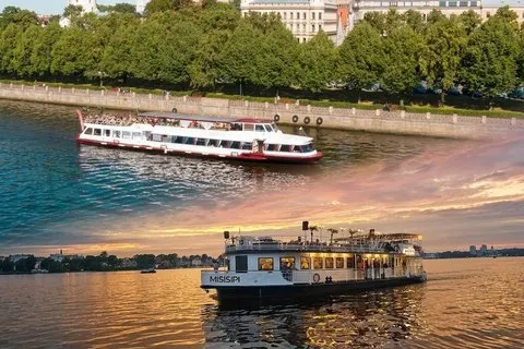 Riga panoramaresa - Flodbåtarna "VECRĪGA" och "MISISIPI"
